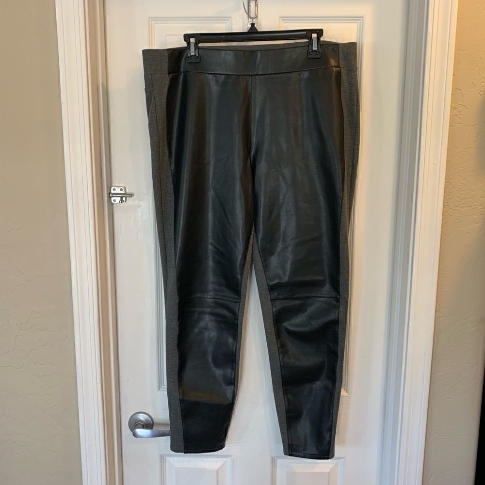 Diane Gilman Pleather/Spandex Pants